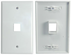 Wallplate, Single Keystone Cavity